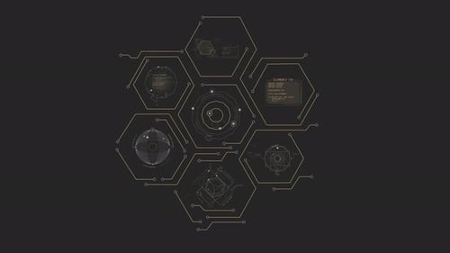 Infographic Depicting Data Processing Operations in a Complex Digital System