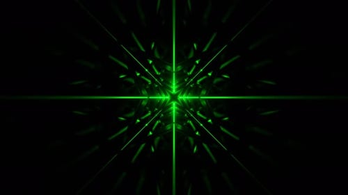 Pink And Green Mirrored Geometric Flashing Corridor Background Vj Loop I 4K