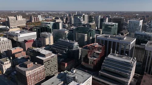 Ottawa downtown core aerial view