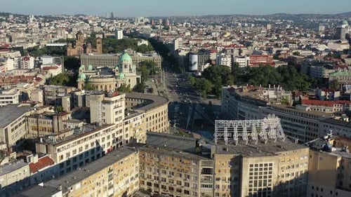 Luftbild von Belgrad