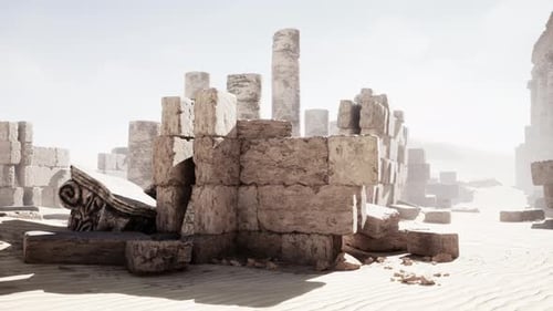 Ruines du temple d'Amon à Soleb