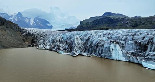 Cinematic Iceland aerial nature
