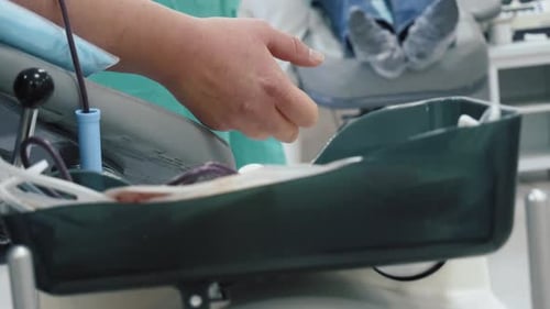 Blood Donation at a Hospital