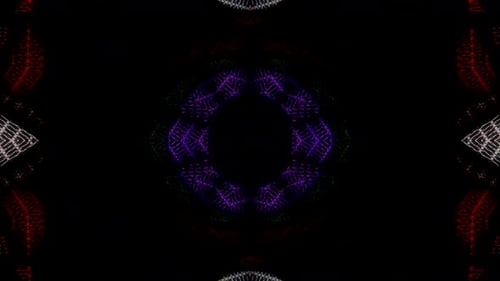Abstract background moving stripes and flashing with shining light dots. Animation with circles