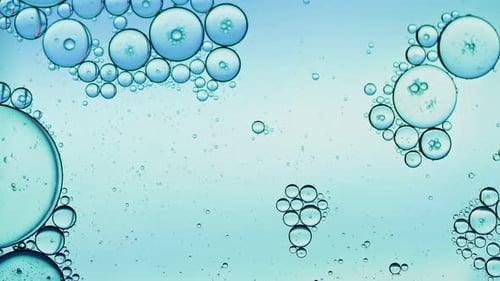 Abstract Colorful Food Oil Drops Bubbles 34