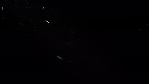 Dust particles floating fast in the air