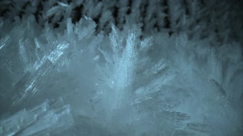 Beautiful Formation of Ice Crystals in the Cave Demonstrates the Stunning Beauty