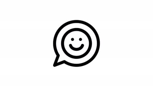 positive line icon animation