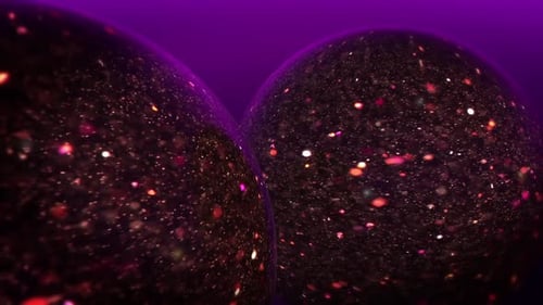 Glittering balls of magic gold and silver