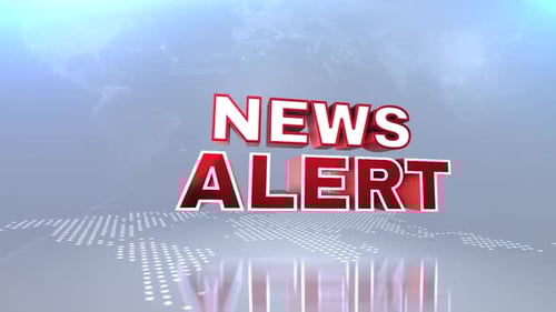 3D News Alert Title Reveal for Broadcasts