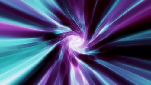 Túnel espacial de velocidade giratória de hipertúnel roxo feito de energia giratória torcida