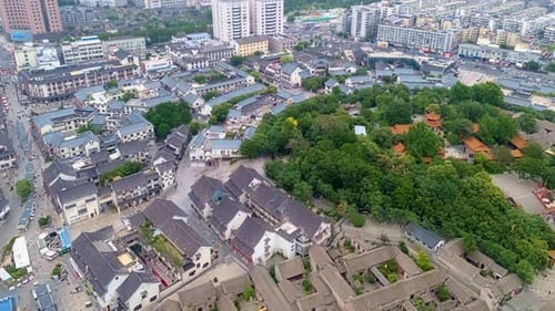 Time-lapse of Hubu Mountain Architecture in Xuzhou, Jiangsu Province, China
