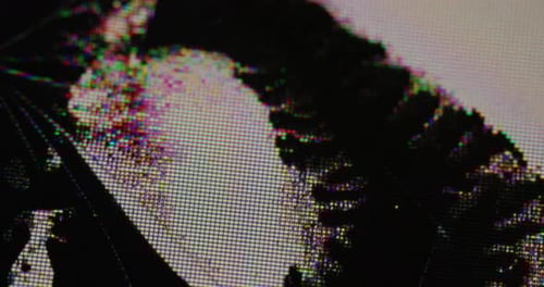 Digital Noise Screen Damage Crack Static Artifacts