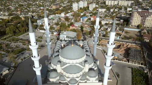 Aerial view of the Mosque