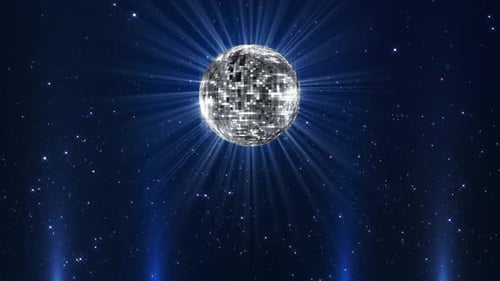 Radiant Mirror Sphere Party Light Reflective Dance Ball With Star Glow Animation