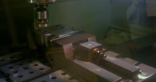 Wire EDM Machine Cutting Metal Process