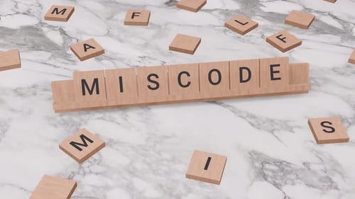 MISCODE word on scrabble