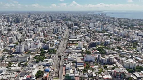 Paisagem urbana de Santo Domingo na República Dominicana