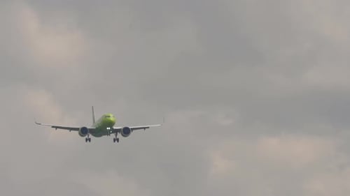 Airplane Approaching Landing