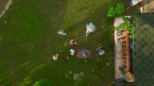 Aerial View Whirlwind of Wonders Kids' Birthday with Endless Fun