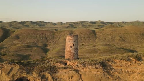 Defensive Medieval Watchtower In Border Zone