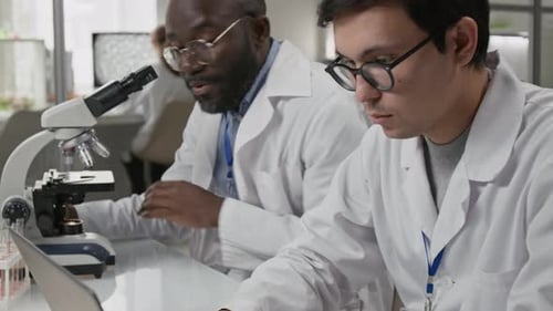 Scientists Working Together in a Modern Laboratory