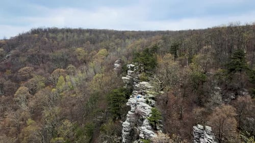 Aerial view of Annapolis Rocks, Boonsboro, Maryland, United States.