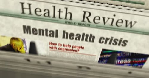 Newspaper Headlines About Mental Health Crisis