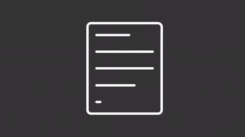 Checklist white line animation