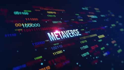 Contexte du code binaire numérique Metaverse