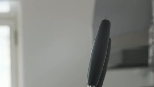 Barista Preparing an Espresso with Professional Coffee Machine