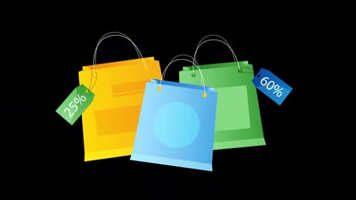 Shopping Day Discount Products For Sale Alpha Channel