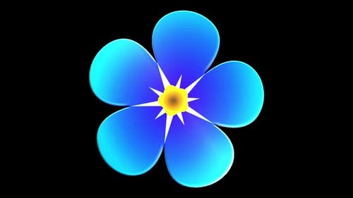 Flower Icon 3d Animation Loop