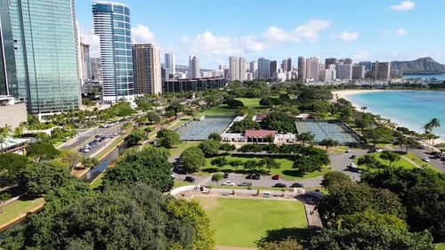 Drone Footage of Hawaii, Oahu. Full HD