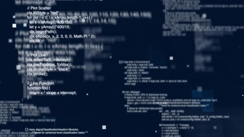 Code reveal 4K animation