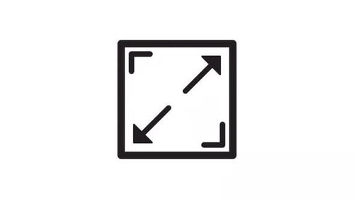 Expand and Contract Digital Interface Icon Animation