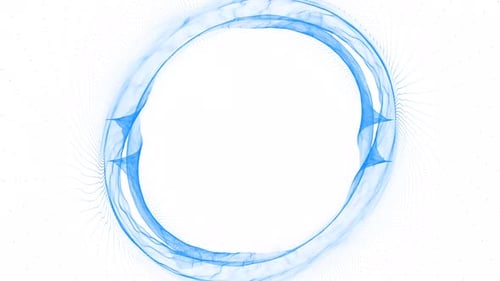 Fond de cercle blanc et bleu