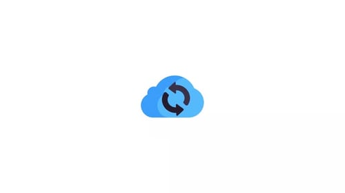 Cloud-Aktualisierungssymbolanimation