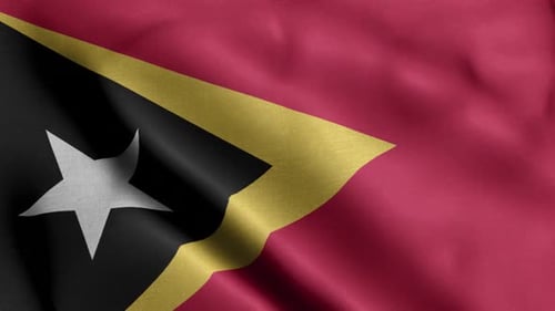 Osttimor-Flagge aus nächster Nähe