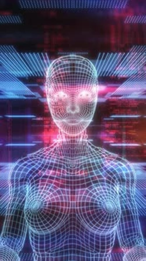 Artificial Intelligence in Digital Space with Blocks of Program Code