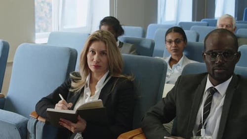 Corporate Group Attending Meeting or Conference