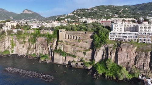 Sorrento Coast At Sorrento In Naples Italy.