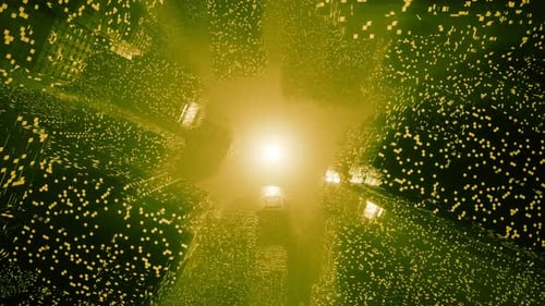 Abstract futuristic sci-fi tunnel, seamless looped. Science fiction background