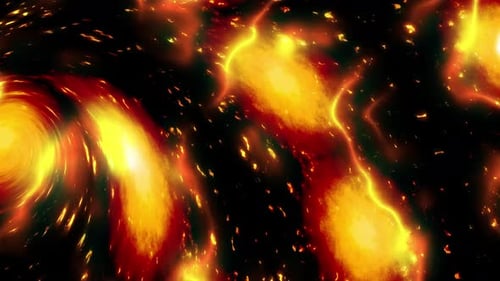 Abstract Fire Energy Loop Background Animation