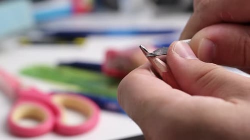 Sharpening Pencil with Blade for Drawing and Arts
