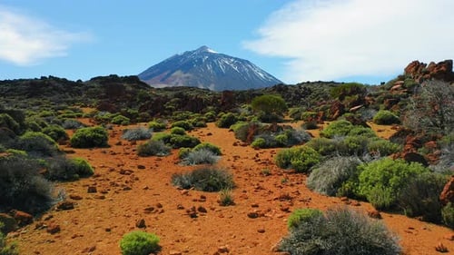Highest Point in Spain is Volcano Teide in National Park of Tenerife Island