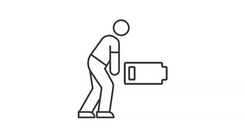Low energy level line animation