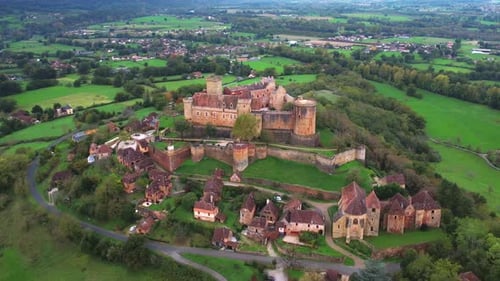 Explore the Majestic Medieval Castle in the Scenic French Countryside