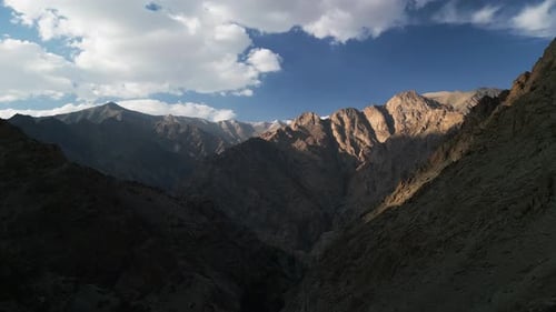 Rocky Mountains of Tibet Drone View