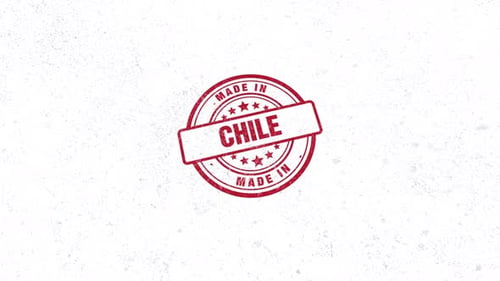 Made In Chile Rubber Stamp
